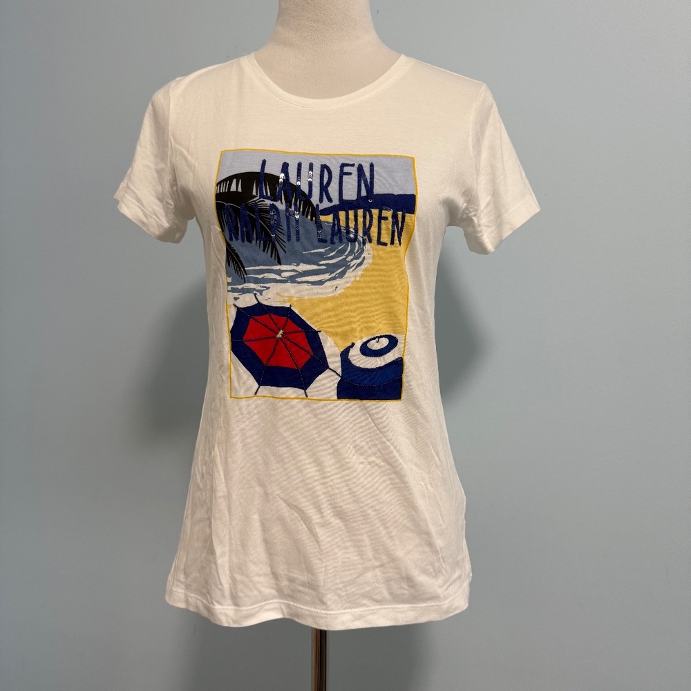 Lauren Ralph Lauren Women’s Beach Graphic Tee Size S